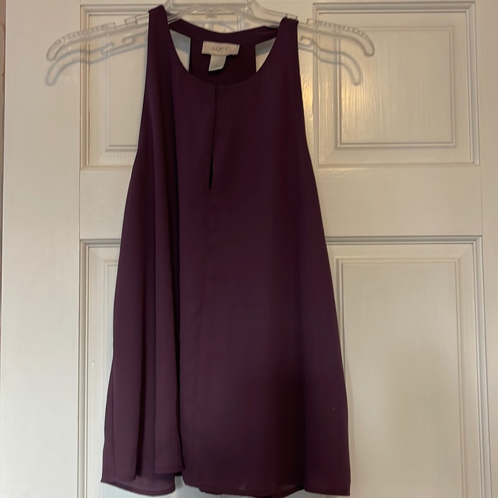 Purple keyhole front tank